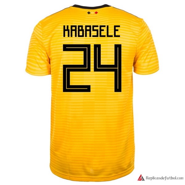 Camiseta Seleccion Belgica Segunda equipación Kabasele 2018 Amarillo